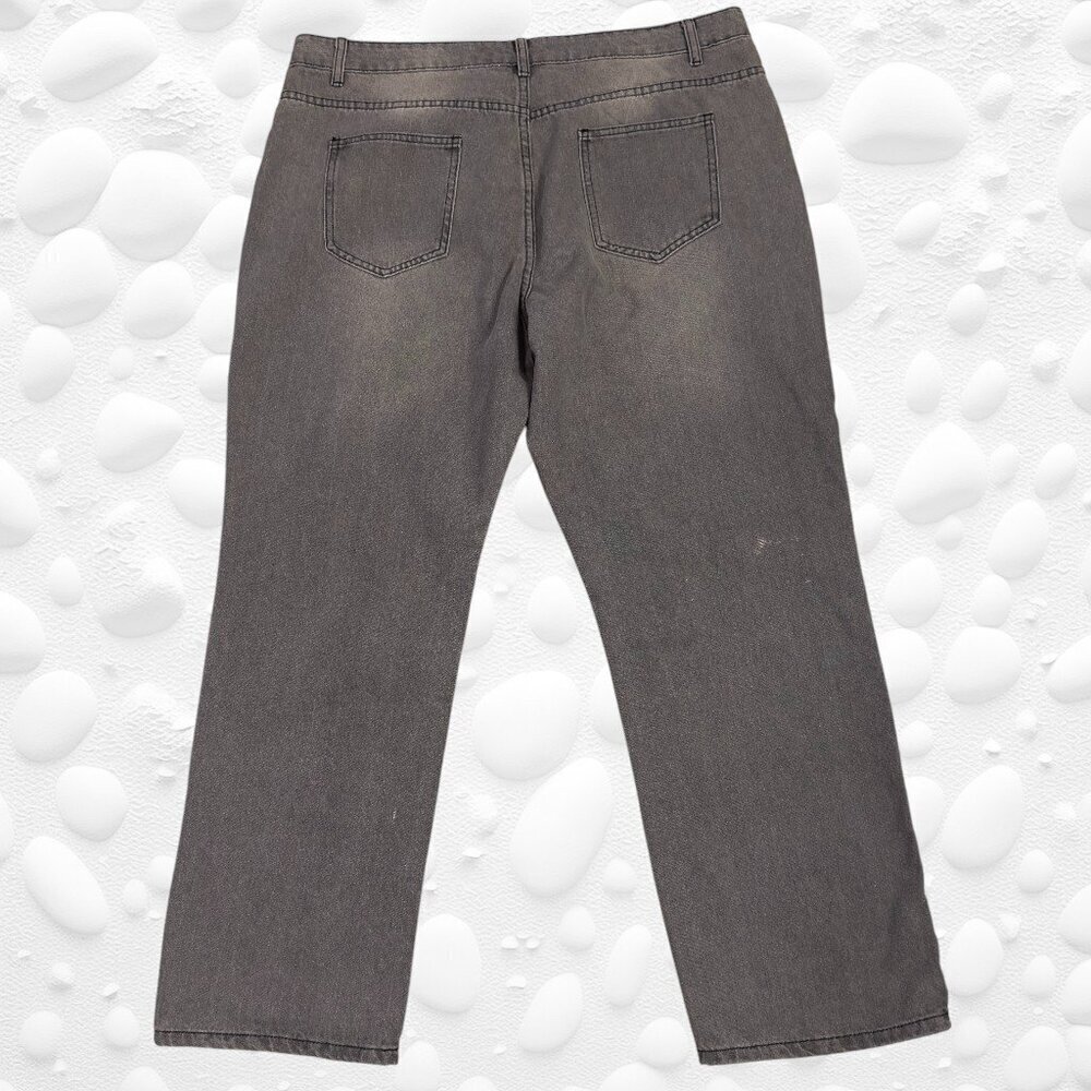 MISS LOOK Grey Sunflower Jeans – Size (Approx. XL) - Picture 3 of 7